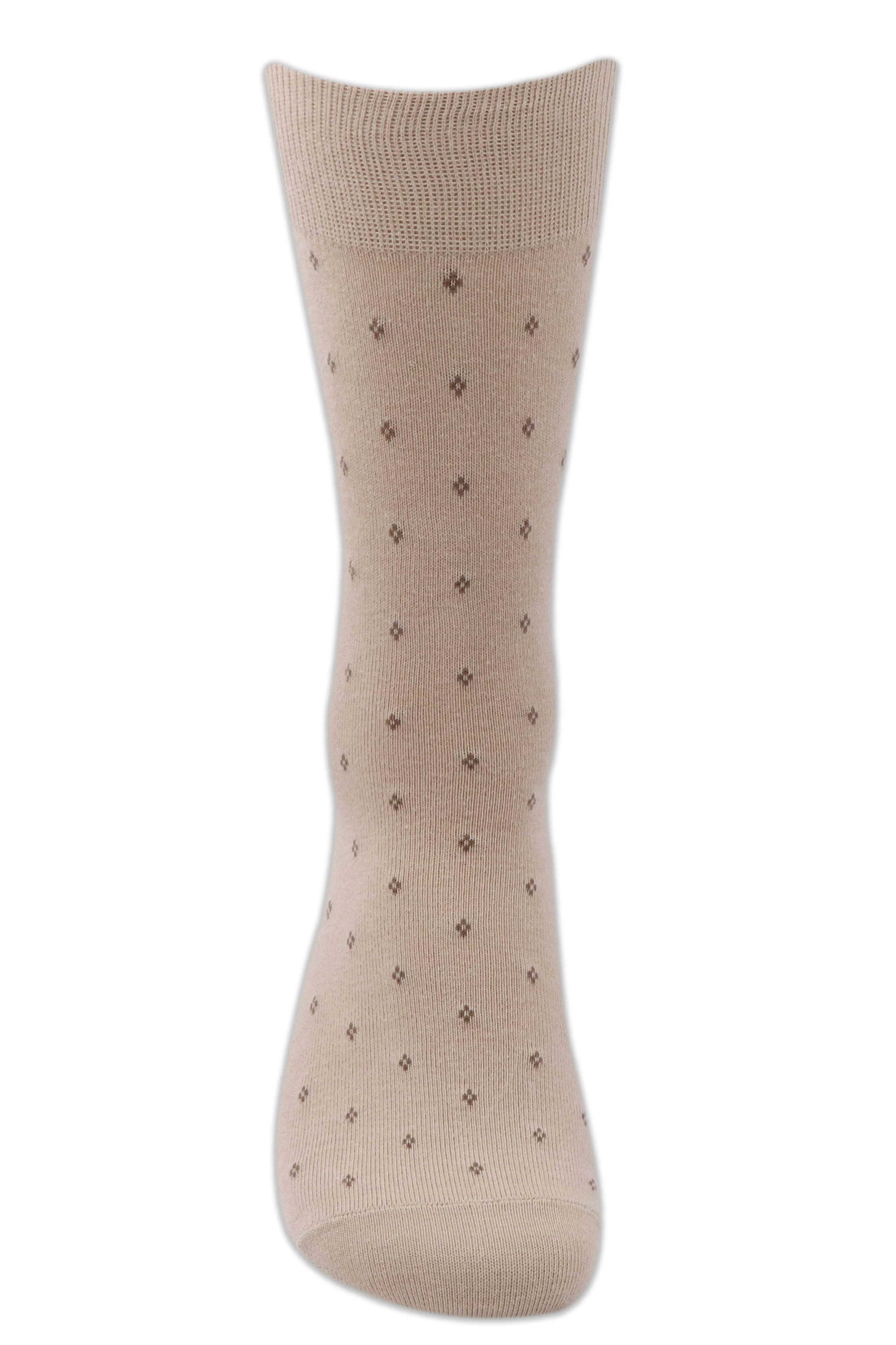 Balenzia Men's Polka Pattern Cotton Crew length socks-(Pack of 5 Pairs/1U)-(Multicolour)