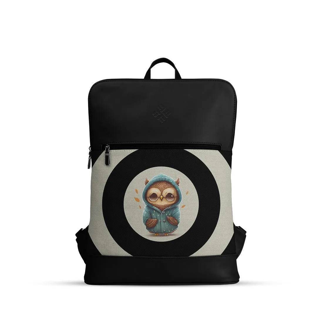 Black Orbit Laptop Backpack Owl
