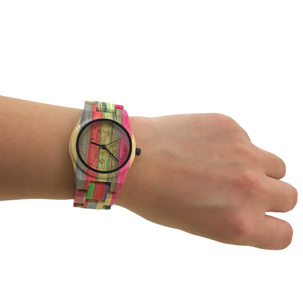 Multi-Colored Analog Wristwatch