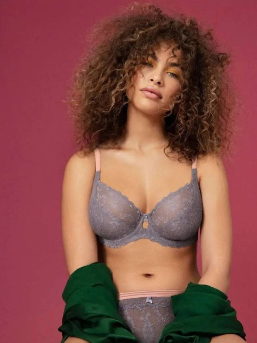 Offbeat Plunge Bra - Mineral Grey